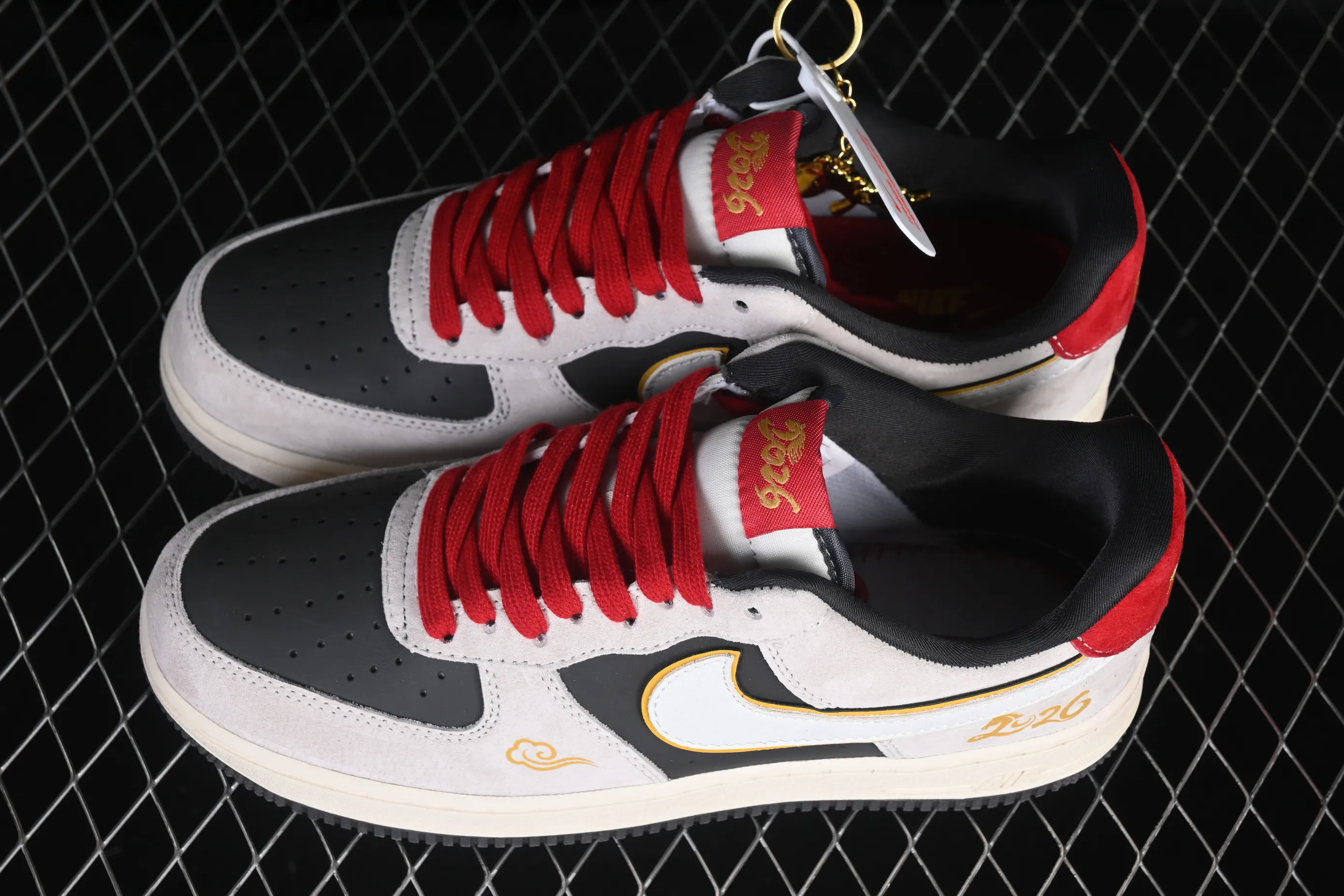 All Categories Nk Air Force 1 Air Force Series Nk Air Force 1 Low Air Force Low Nike Air Force 1'07 Low Year of the Horse limited edition white and gray Chinese style Air Force 1 low-top casual sneakers KD1688-006